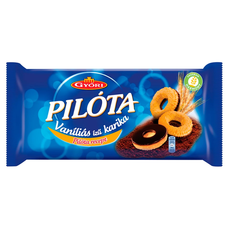 Győri Pilóta Vanilla Rings 300 G