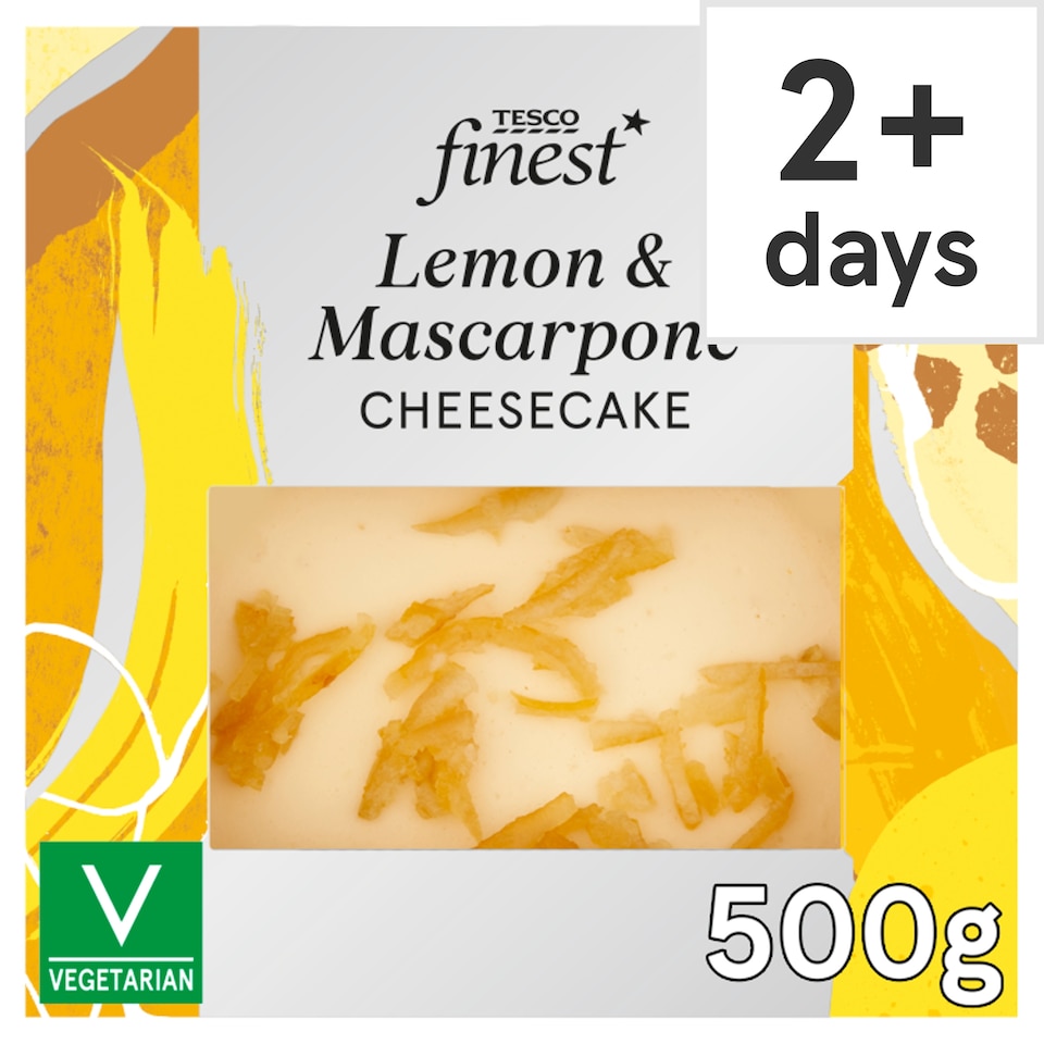 TESCO finest Lemon & Mascarpone Cheesecake 500g