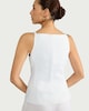image 3 of F&F Pure Linen Button Front Waistcoat in White