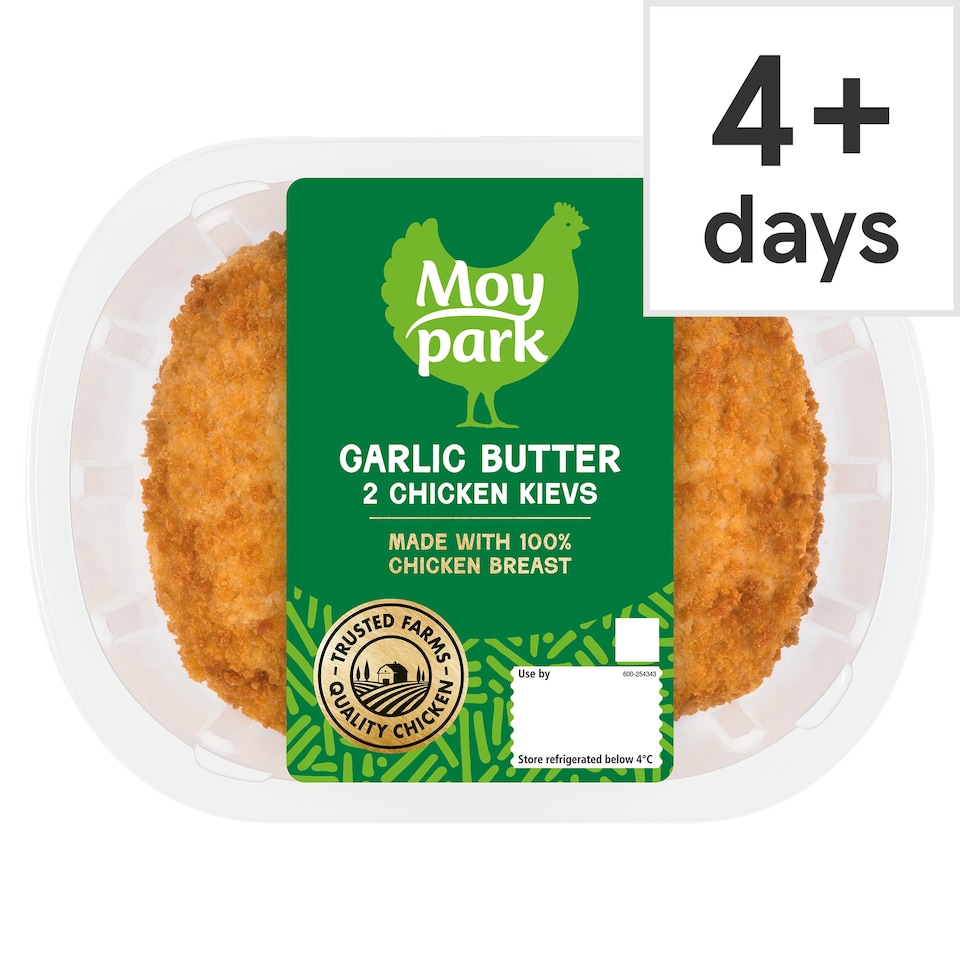 Moy Park Garlic And Herb Chicken Kievs 2 Pack 260G