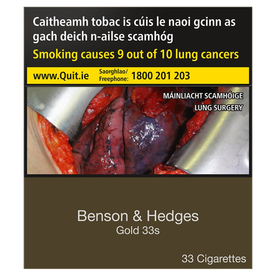 Benson And Hedges Gold 33Pack