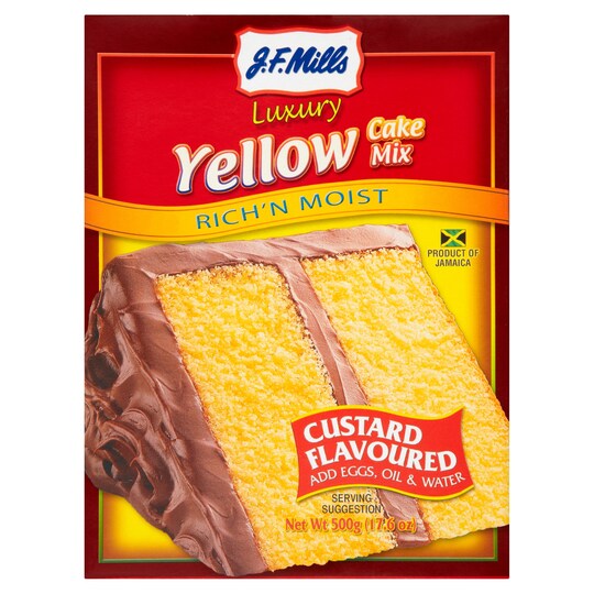 J.F. MILLS YELLOW CAKE MIX 500G Tesco Groceries