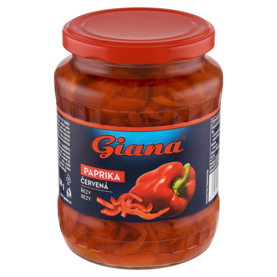 Giana Červená paprika rezy 650 g