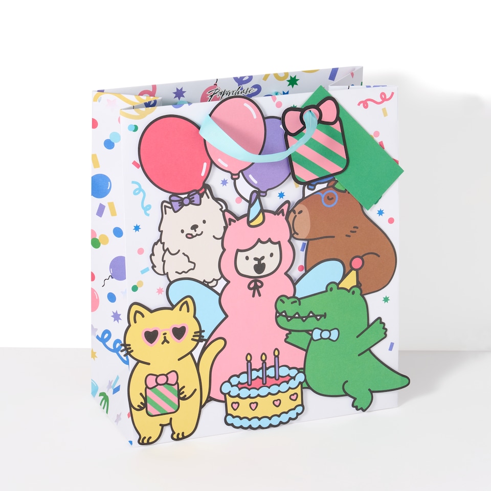 image 1 of Paperchase Chibi Club Characters Large Gift Bag