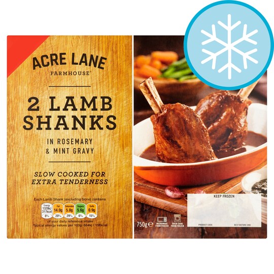 Acre Lane 2 Rosemary & Mint Lamb Shanks 750G Tesco Groceries