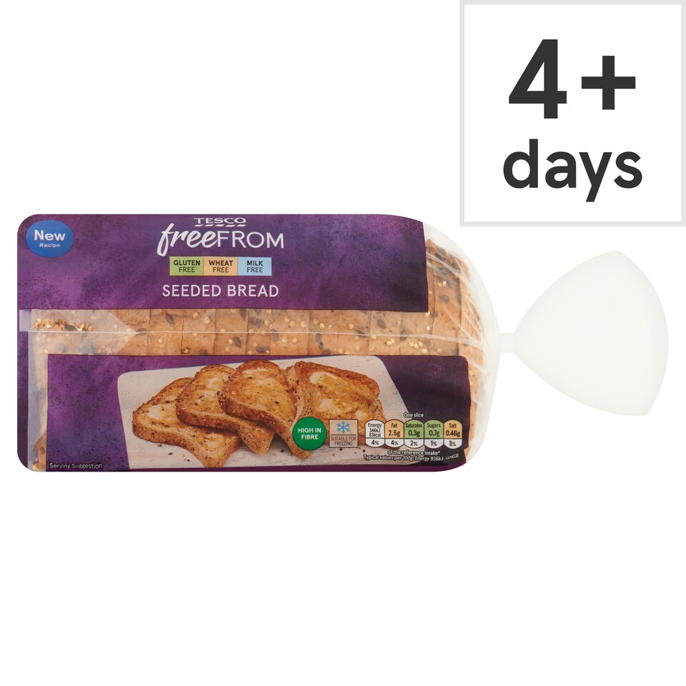 Tesco Free From Sliced Seeded Bread 550g