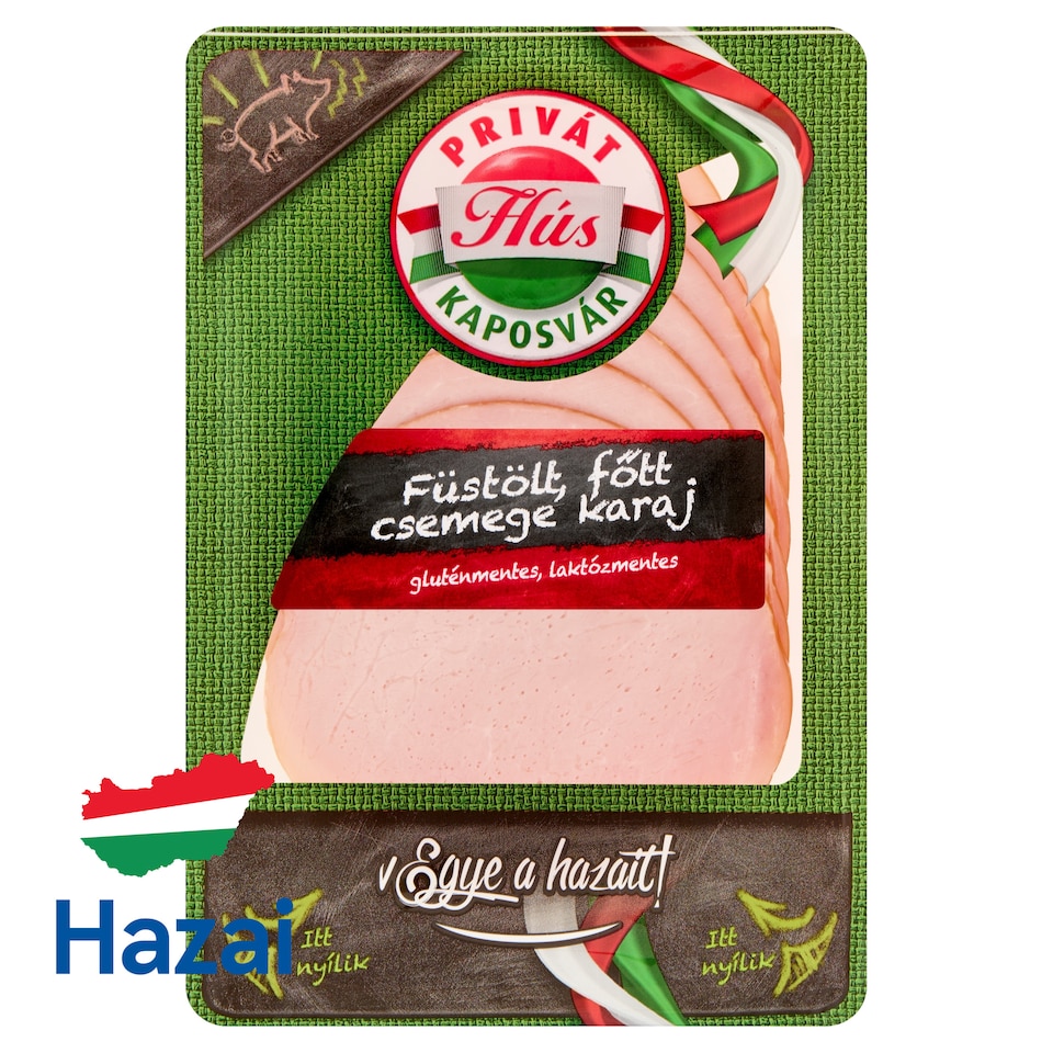 Privát Hús szeletelt bükkfával füstölt főtt csemege karaj 100 g