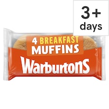 Warburtons Toasting Breakfast Muffins 4 Pack