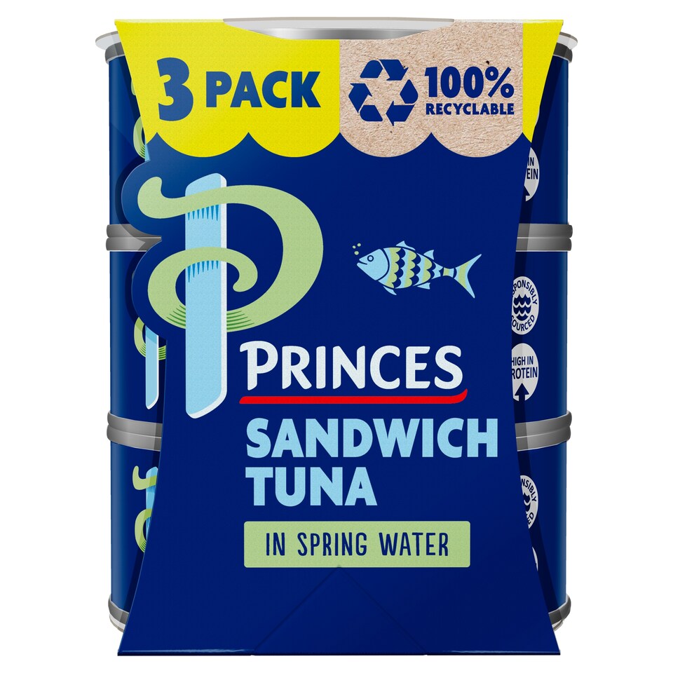 Princes Sandwich Tuna in Spring Water 3 x 140g
