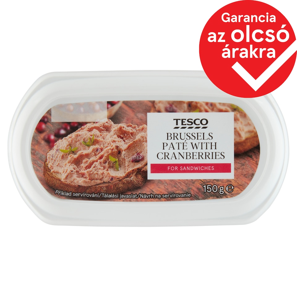 Tesco sertésmájkrém áfonyával 150 g