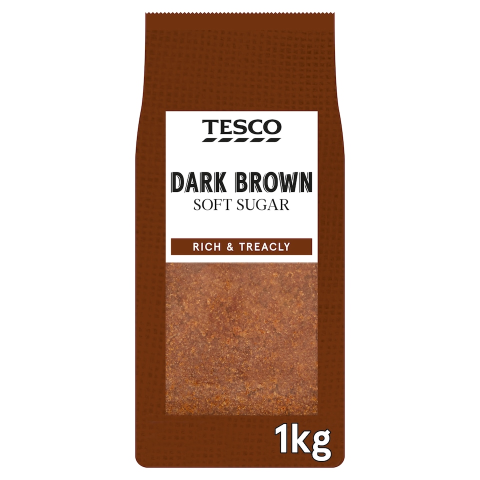 Tesco Dark Brown Soft Sugar 1Kg Bag