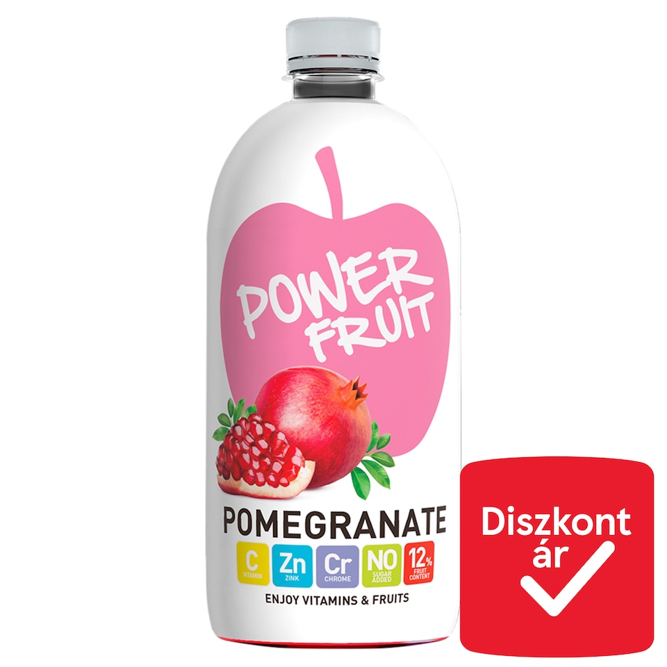 Power Fruit energiaszegény, gránátalma-alma ital szűrt vízzel, édesítőszerekkel 750 ml