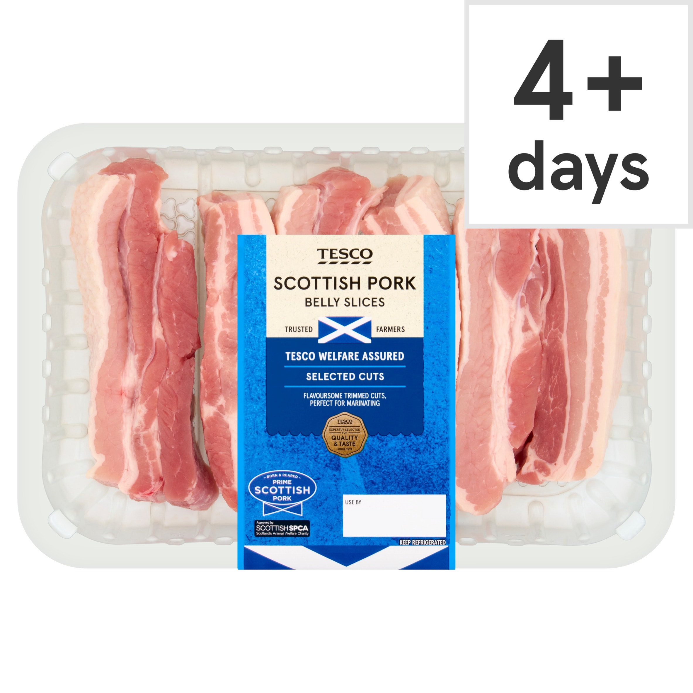 Tesco British Pork Belly Slices 500g