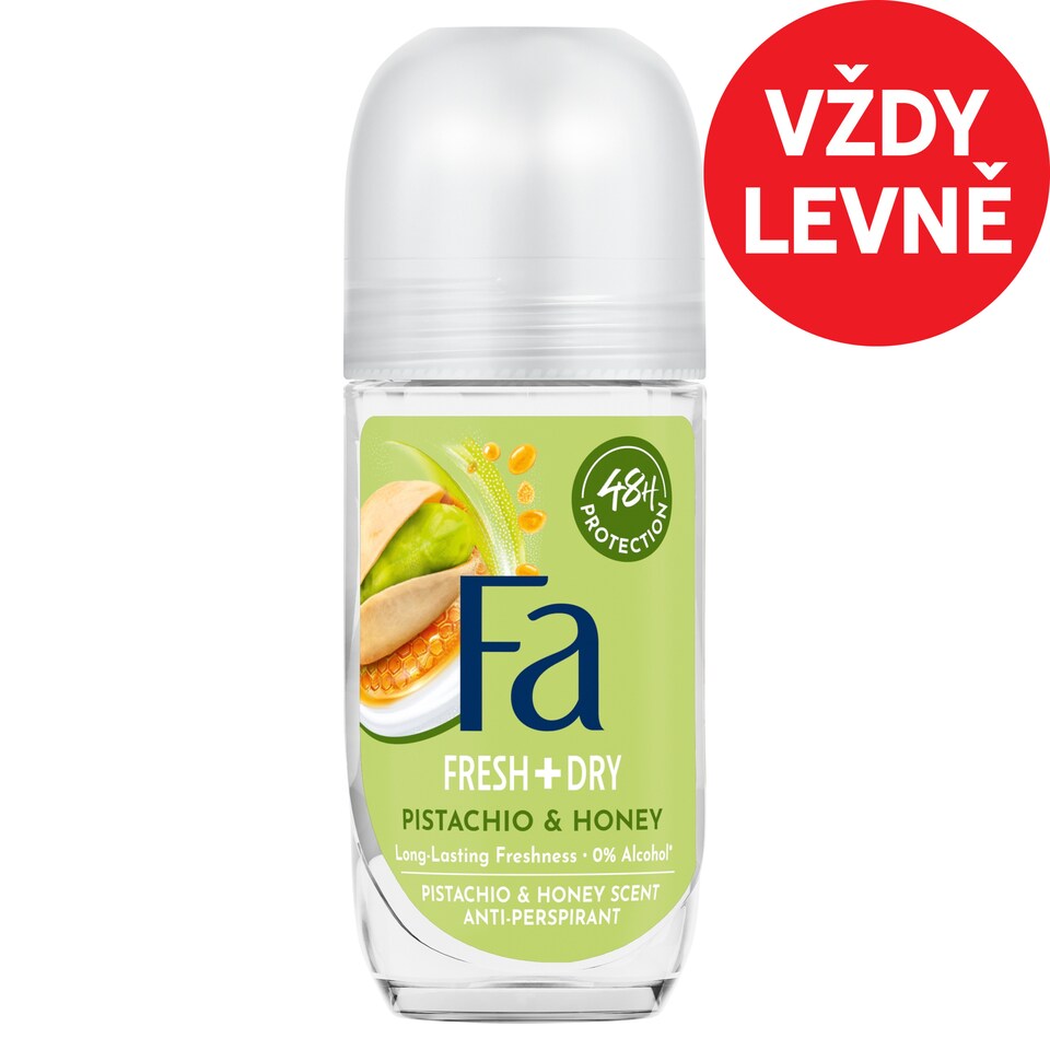 Fa Fresh+Dry Pistachio & Honey Antiperspirant Roll-On 50ml