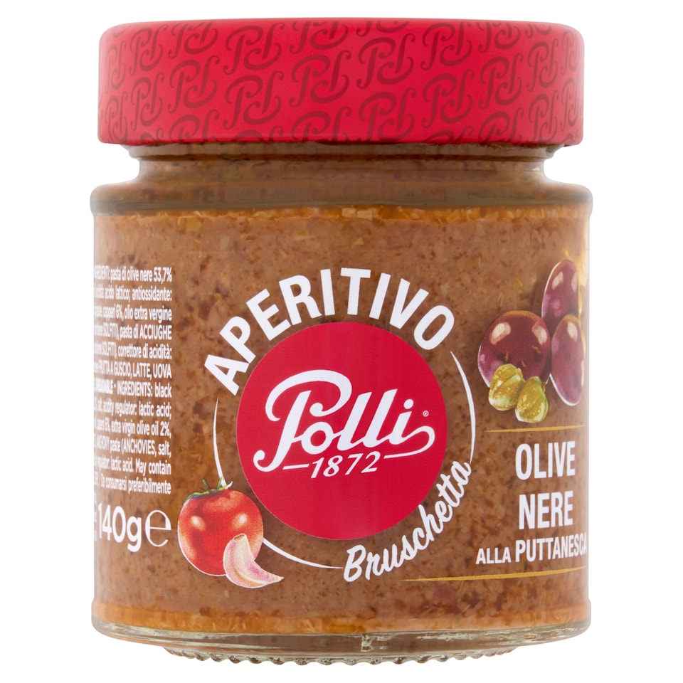 Polli Black Olive Bruschetta 140g