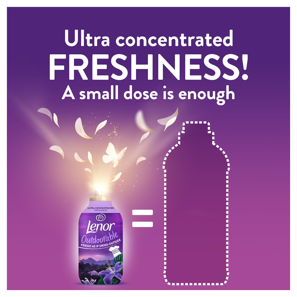 image 1 of Lenor Outdoorable Moonlight Lily Fabric Conditioner 53 Washes 742ml