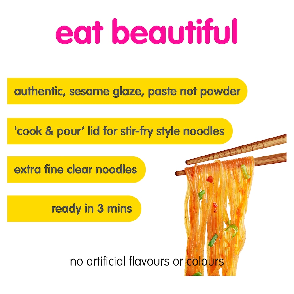 image 1 of Itsu Crystal Noodles - Sesame Glaze 77g