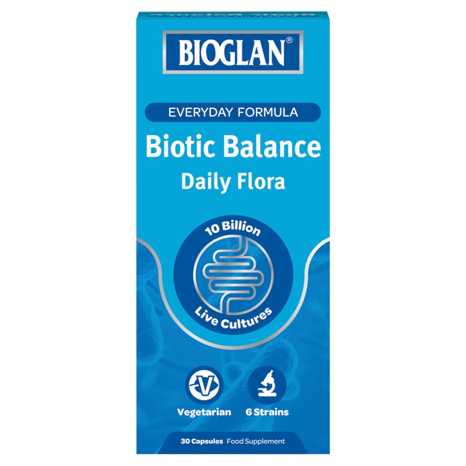 Bioglan Biotic Balance Daily Flora Capsules Food Suppliment 30s