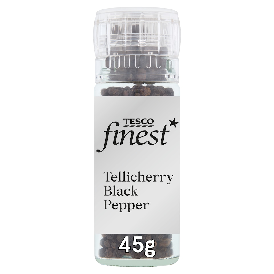 Tesco Finest Tellicherry Pepper Corn Grinder 45G