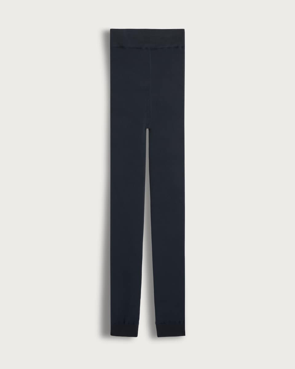 image 1 of F&F Velvet Footless Tights in Grey