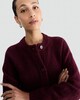 image 2 of F&F Knitted Button Front Cardigan with Wool in Burgundy