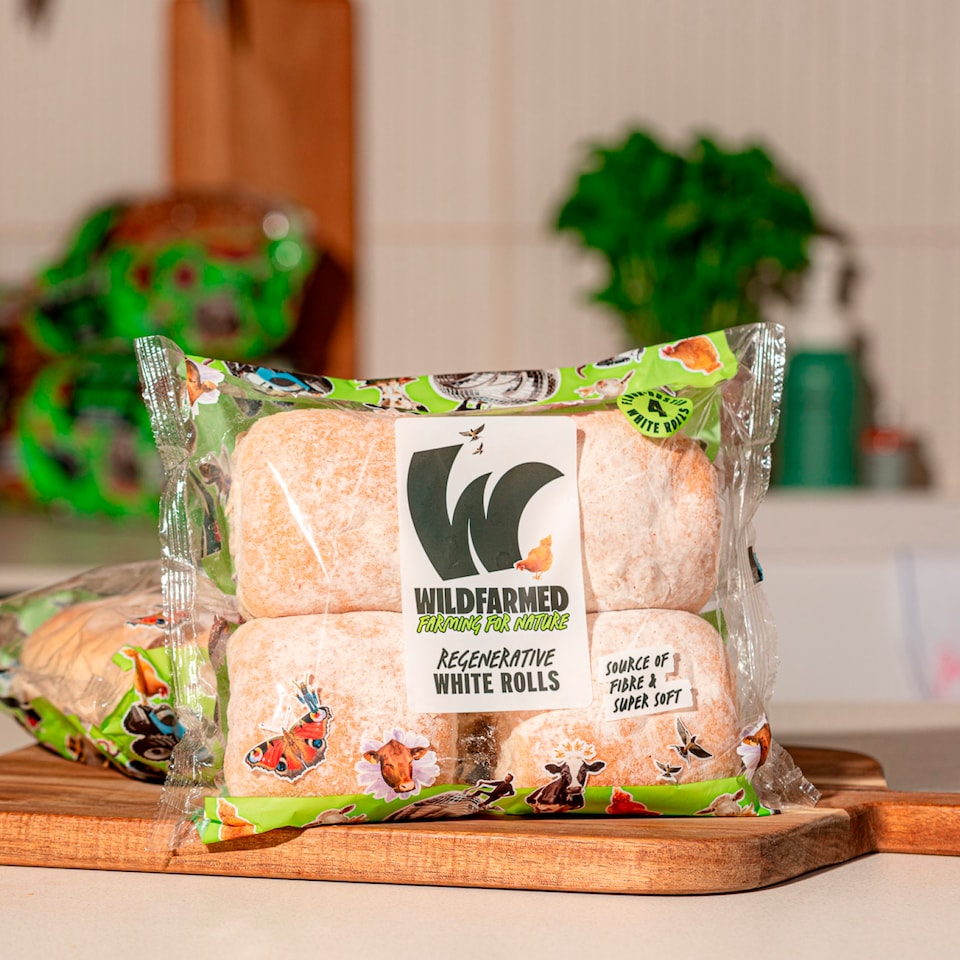 image 1 of Wildfarmed 4 White Bread Rolls 276g