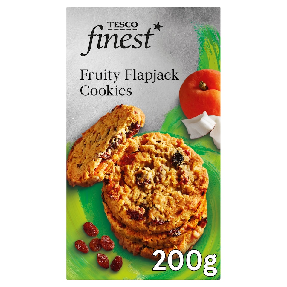 Tesco Finest Fruity Flapjack Cookies 200g