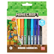 Minecraft Round Markers 12 pcs