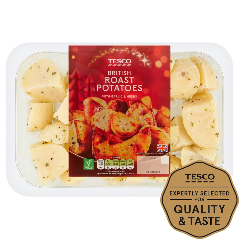 Tesco Seasoned Roast Potatoes 800G