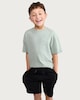 image 3 of F&F Boys Cotton Rich Drawstring Shorts in Black