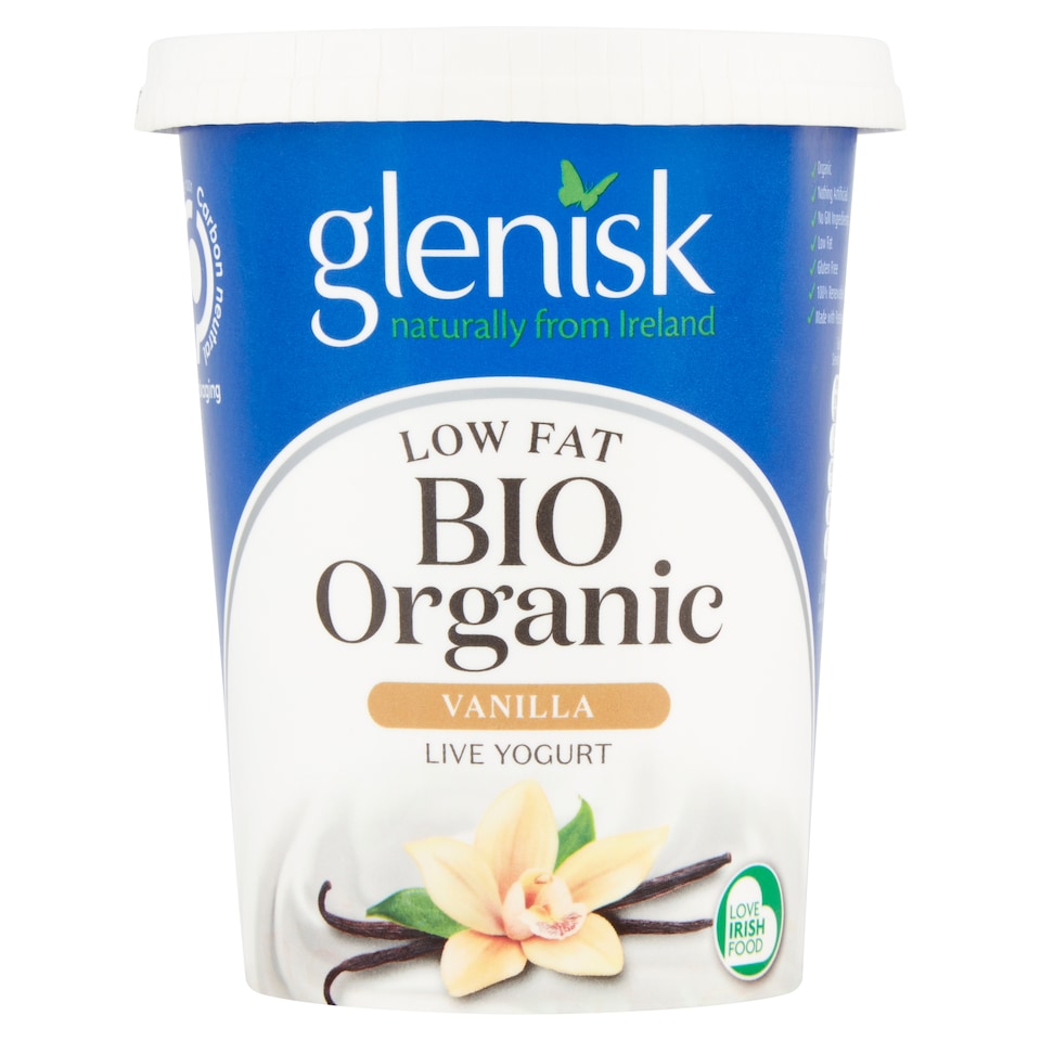 Glenisk Organic Low Fat Vanilla 450G