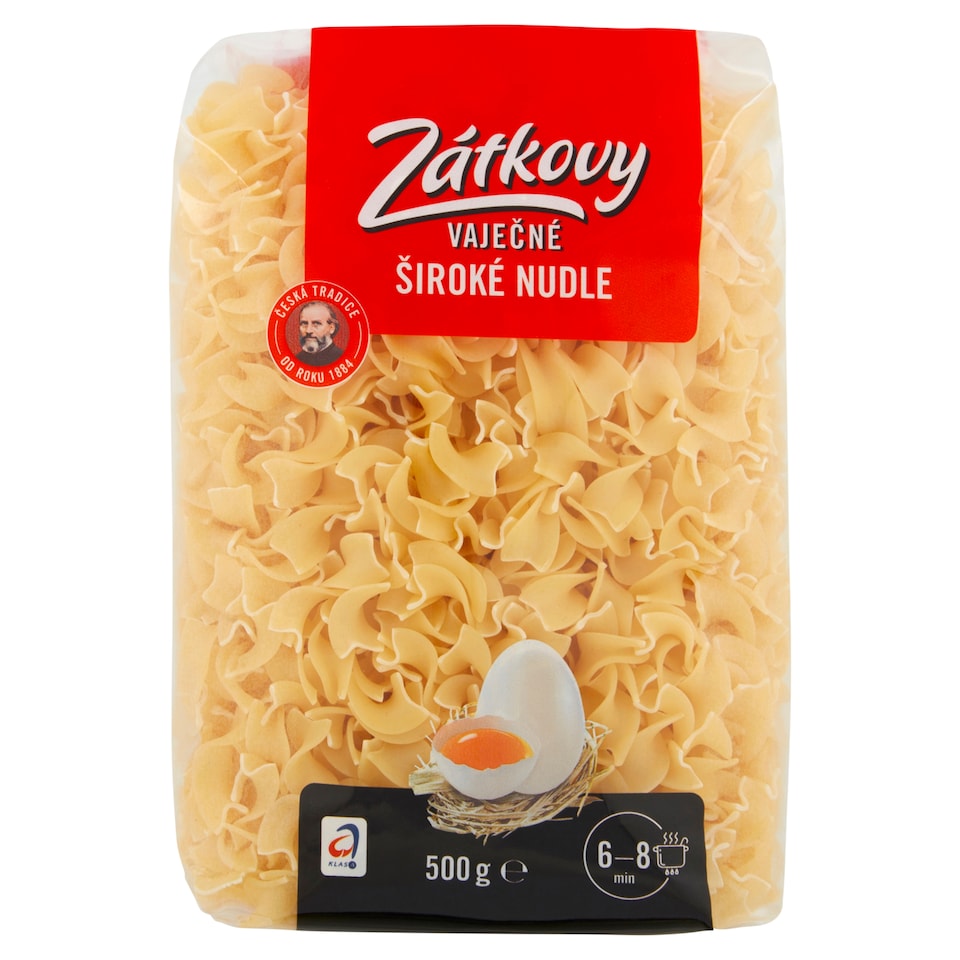 Obrázek 1 pro produkt Zátkovy Vaječné Široké nudle 500g