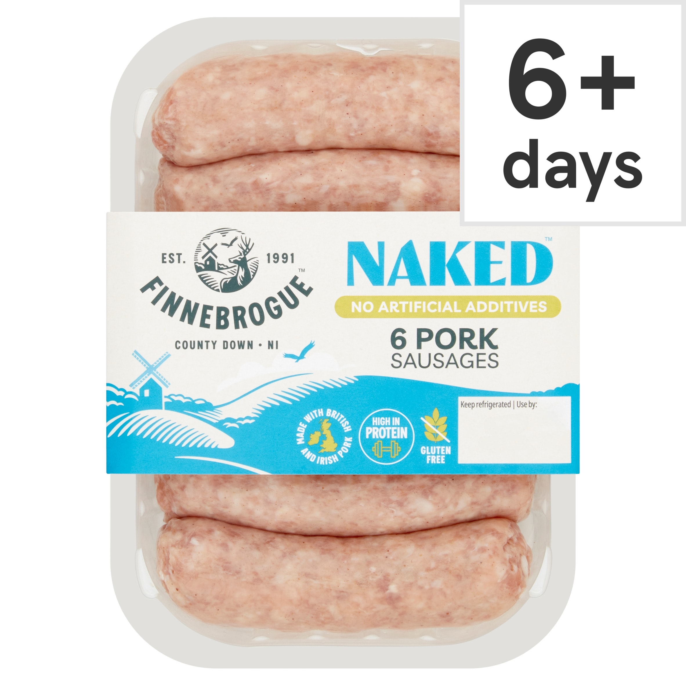 Finne Brogue Naked Ultimate Pork Sausage 400G