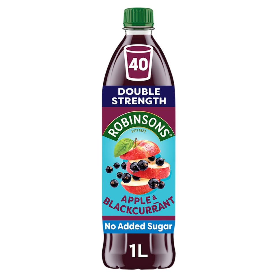 Robinsons Double Strength Apple & Blackcurrant Squash 1L