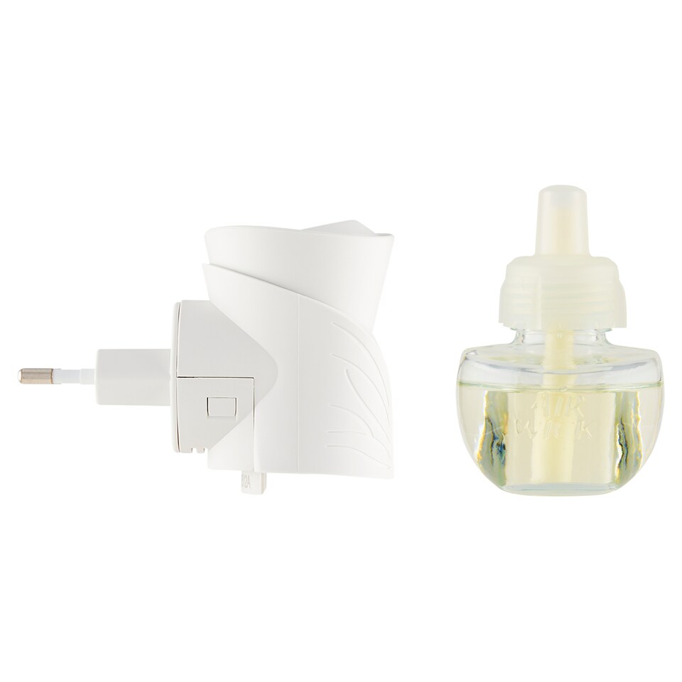 image 1 of Air Wick Essential Oils Scented Oil Fragrance Diffuser + Refill Sandalwood & Warm Vanilla 19ml