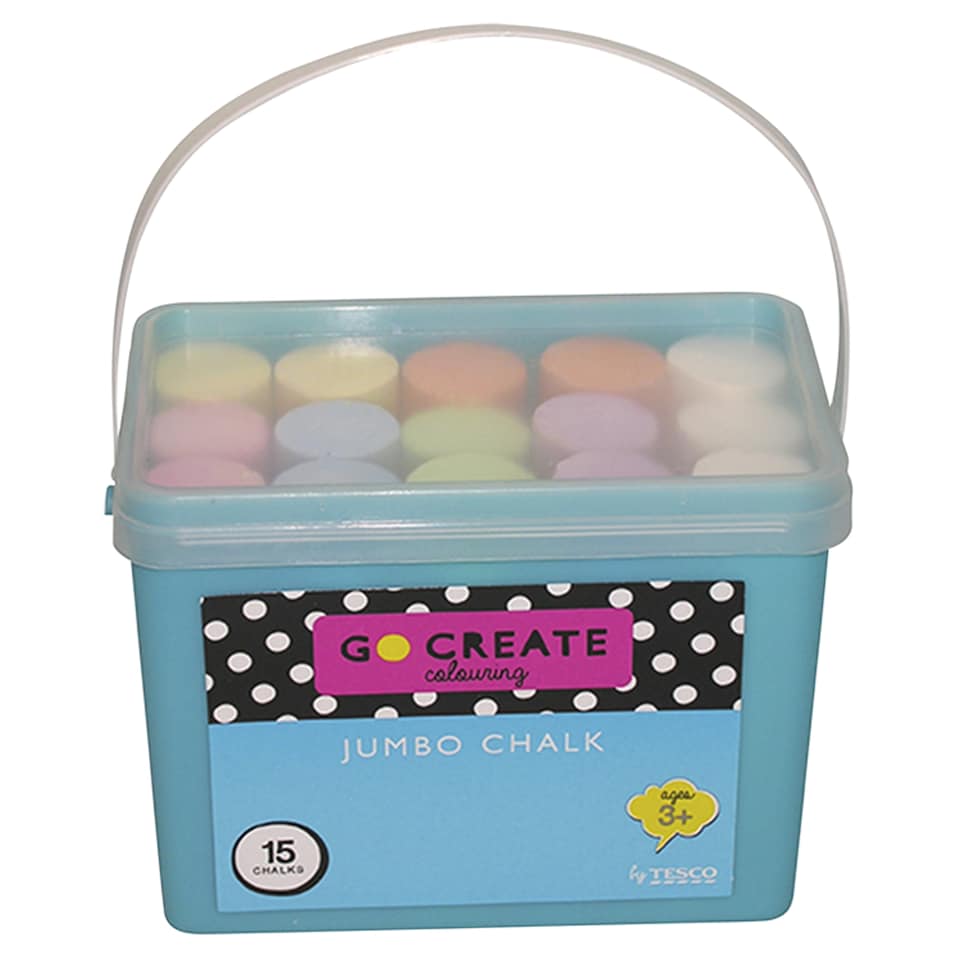 Go Create Jumbo Chalk Bucket 15Pk