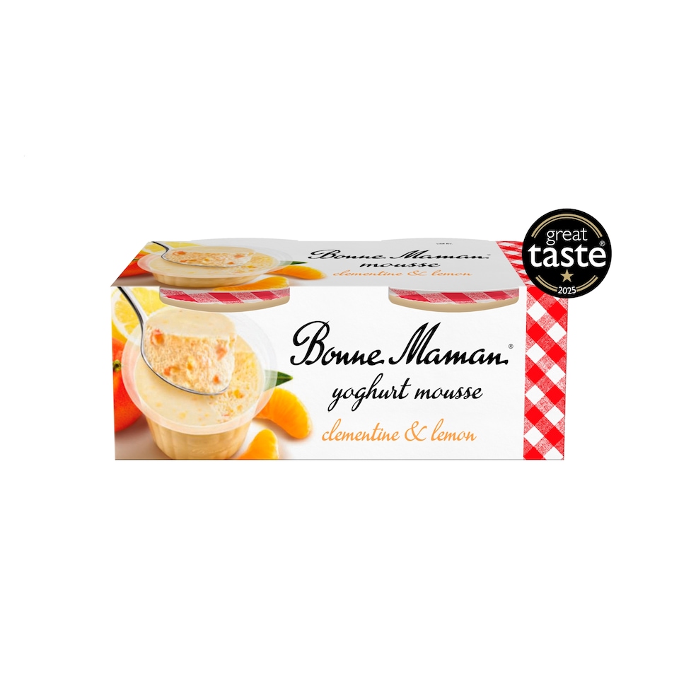 image 1 of Bonne Maman Clementine & Lemon Mousse Dessert 2x70g