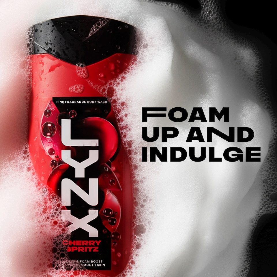 image 1 of Lynx Fine Fragrance Cherry Spritz Body Wash 400ml