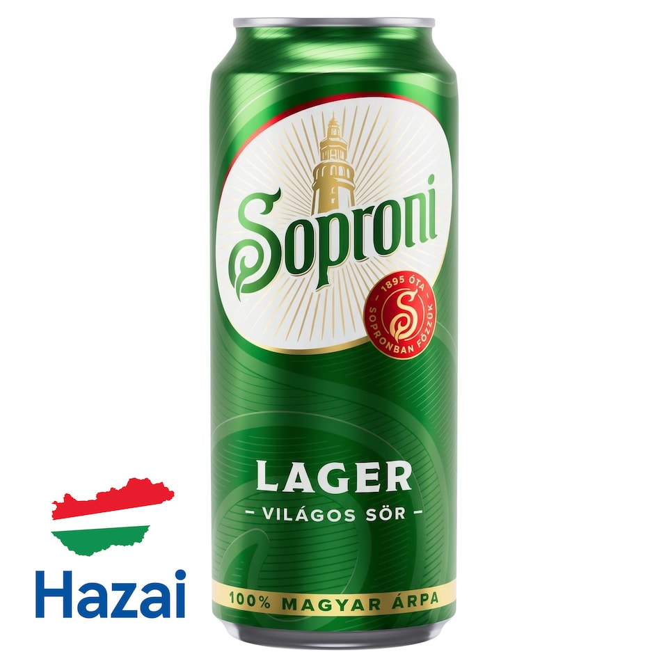 Soproni Lager világos sör 4,5% 500 ml 