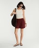 image 2 of F&F Linen Rich Shorts in Red