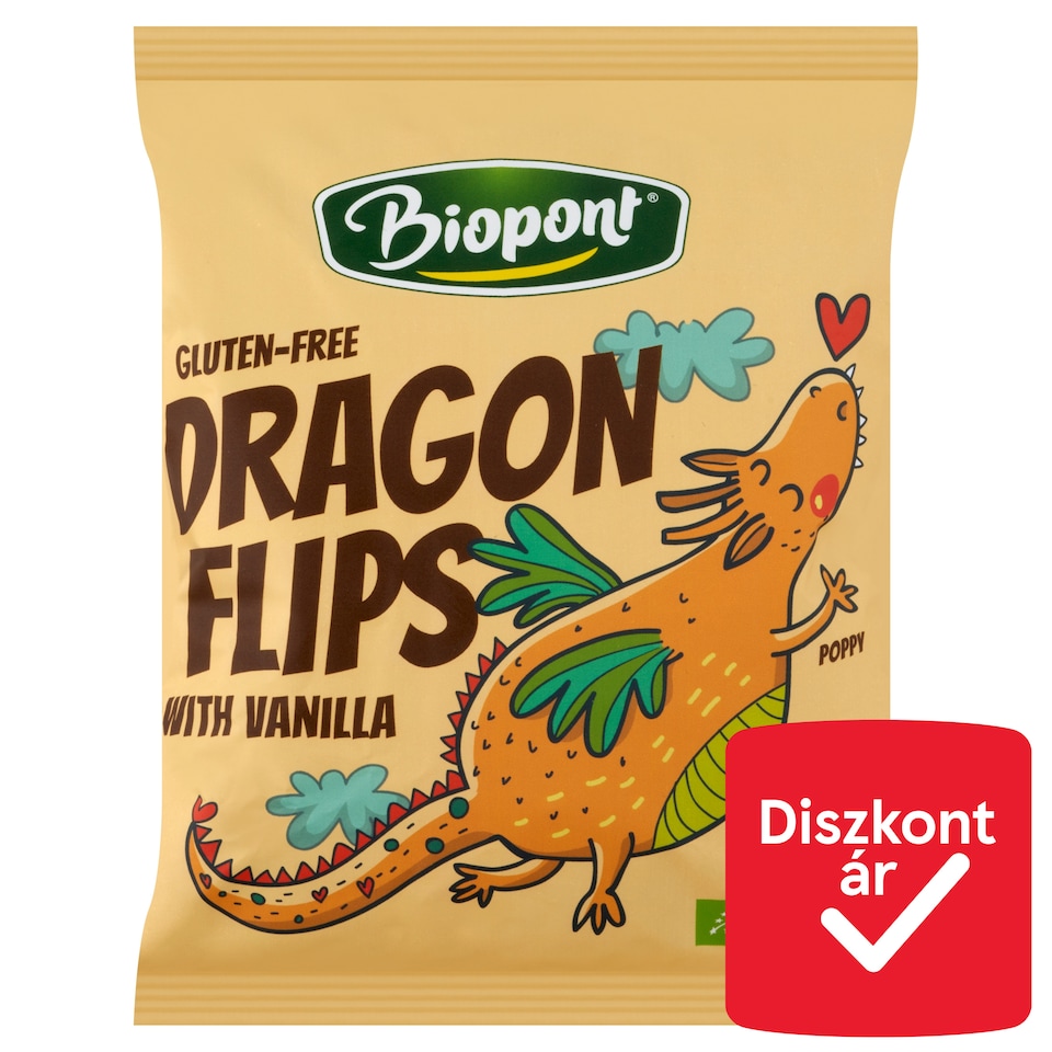 image 1 of Biopont Dragon Flips Organic Gluten-Free Corn Flips with Vanilla 25 g