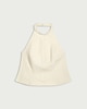 image 5 of The F&F Edit Striped Halter Neck Co-ord Top in Ecru