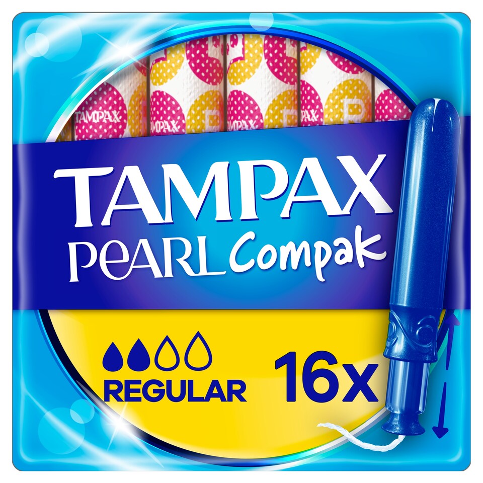 Tampax Compak Pearl Regular Applikátoros Tampon, 16 db  1. kép