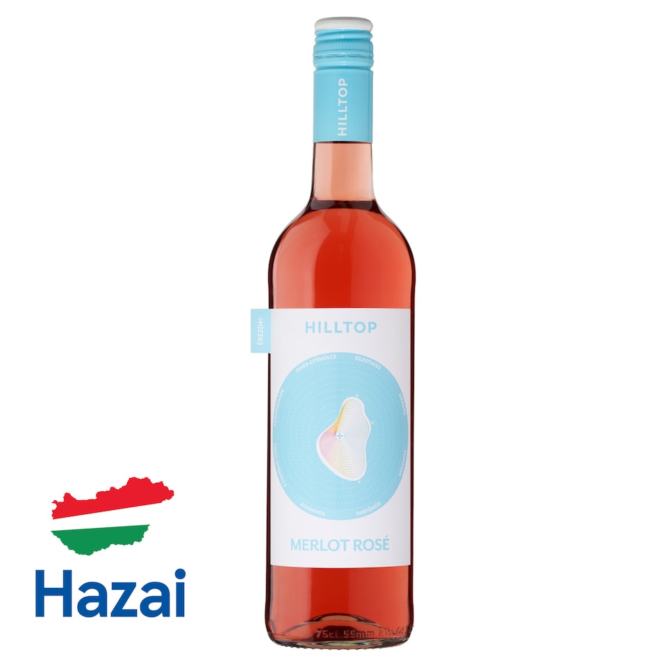 Hilltop Neszmélyi Merlot Rosé száraz rozébor 12,5% 75 cl  1. kép