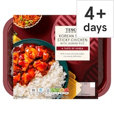 Tesco Korean Style Sticky Chicken & Jasmine Rice 400g
