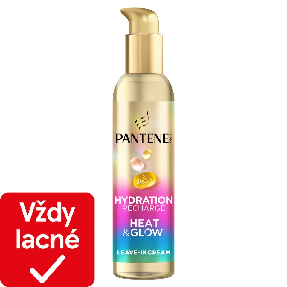 obrázok 1 z Pantene Pro-V Hydration Recharge Heat & Glow Bezoplachový Krém 135 ml. Ochrana pred Teplom