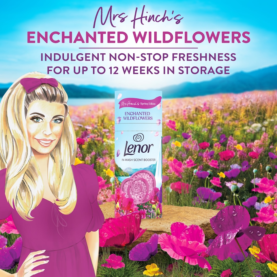 image 1 of Lenor In-Wash Scent Booster Mrs Hinch's Spring Edition Enhanced Wildflowers 155g