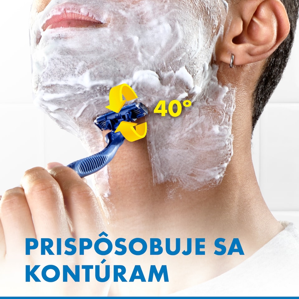 obrázok 1 z Gillette Blue3 Plus Comfort, Jednorazové Holiace Strojčeky Pre Mužov, Balenie Holiacich Strojčekov