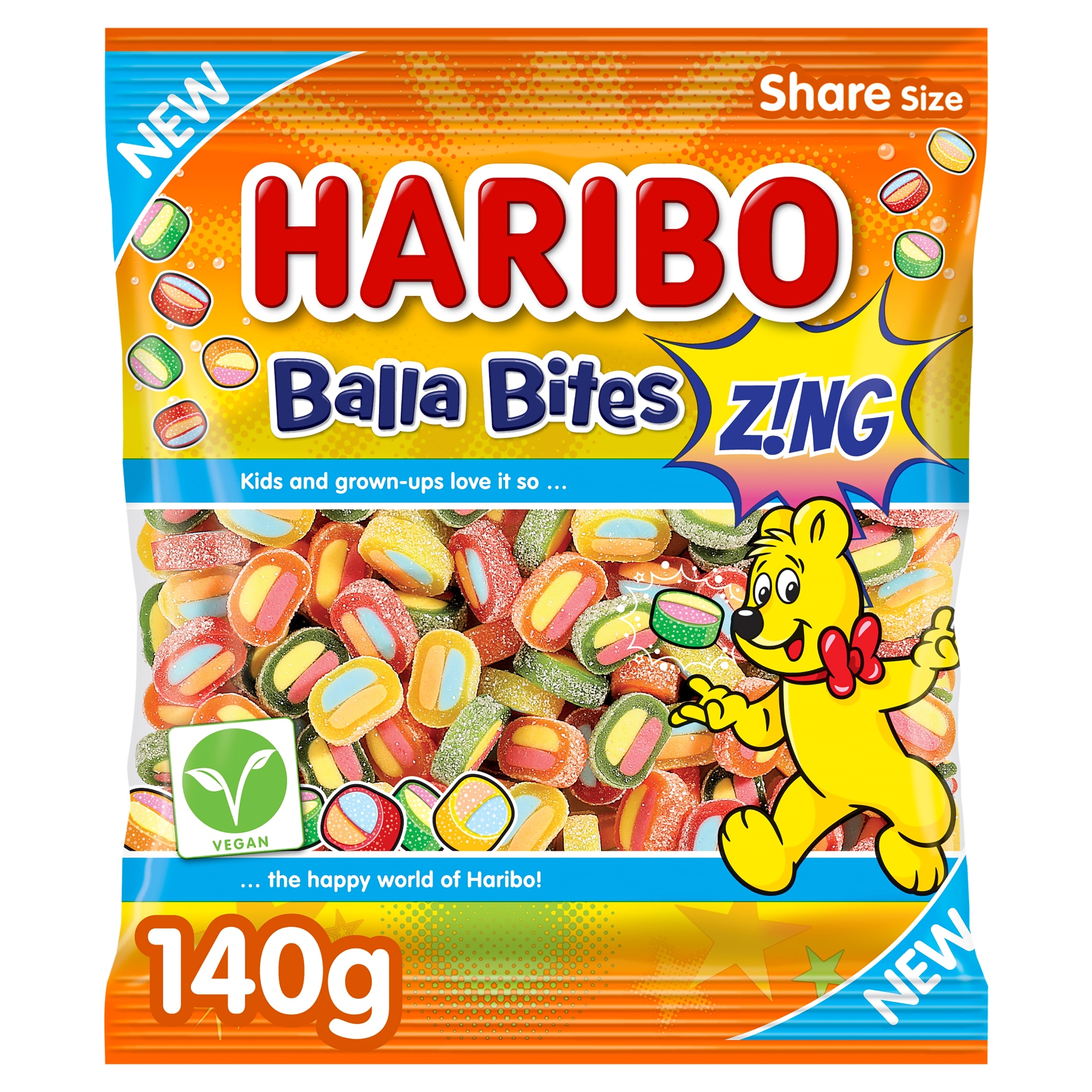 HARIBO Balla Bites Z!ng 140g