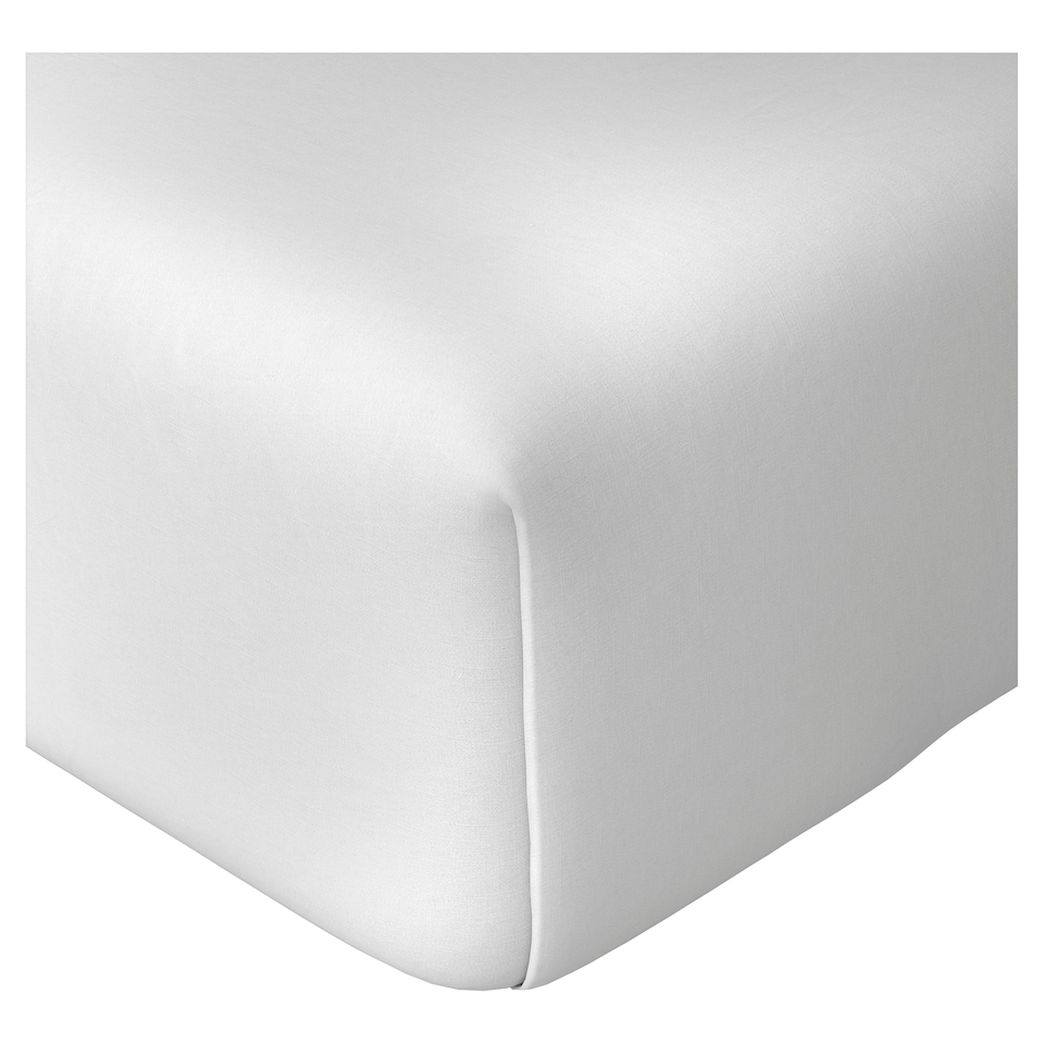 F&F Home 400 Thread Count White Egyptian Cotton Fitted Sheet Double
